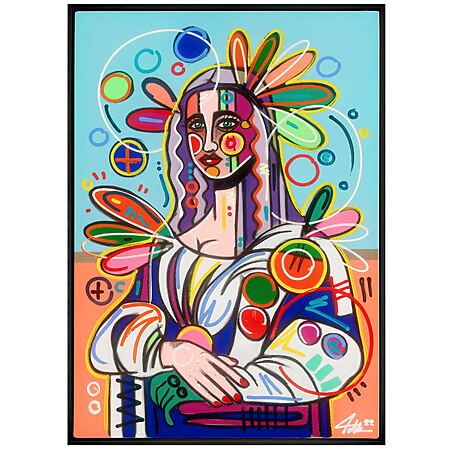 "Liza" (2021) von David Tollmann, handüberarbeiteter Pigmentdruck, limitiert und gerahmt