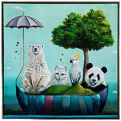 Ölmalerei ""Serie Hoffnungsgabe | Einmütigkeit IV" (2024) von Lezzueck Coosemans