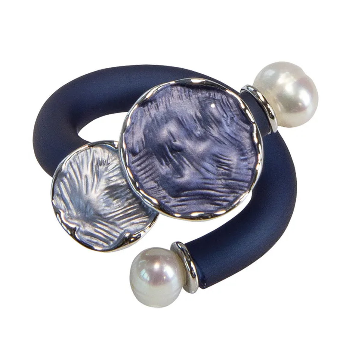 Anillo de perlas hecho a mano &quot;Roberta&quot; de Anna Mütz