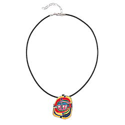 Kunstinspiriertes Collier "Spirale" - nach Friedensreich Hundertwasser