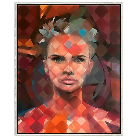 Öl- und Acrylgemälde "Gerade heraus" (2023) von Valentina Andrees