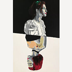 Browse art "Women" (2023) - Mixed media painting by Annabelle Amory