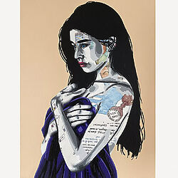 Browse art "Paloma" (2025) - Mixed media painting by Annabelle Amory