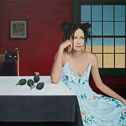 "Such Times, Such Fruits” (2025) – Acrylgemälde auf Leinwand, von Nataliya Bagatskaya (Ukraine)