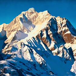 Acrylgemälde „Alps #1“ (2023) von Marco Barberio