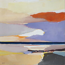 Paysage marin abstrait « Strun bi injem » (2025) de Kai Quedens