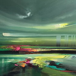 "See the world in colors" (2024) – Abstract oil painting by Beata Belanszky Demko