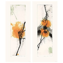 Farbradierungen "234/13" und "235/13" (2013) im Set, von Regina Reim