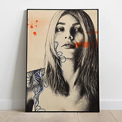 Bekijk kunstwerken Sensuele portrettekening "Niet geïnteresseerd in antwoorden" (2026) van Marco Paludet