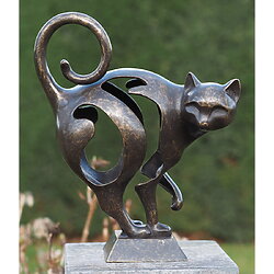 Tuinsculptuur "Abstracte Kat", brons