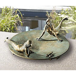 Bronzenes Gartenobjekt "Badende Nixen" von Leo Wirth