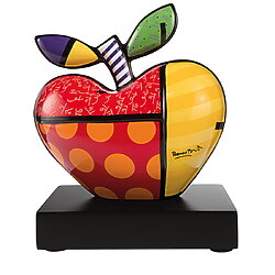 Painted porcelain object "Big Apple" by Romero Britto, small version