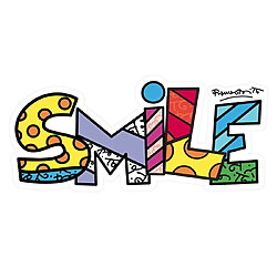 Art Panel / Wall Object "Smile" by Romero Britto