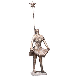 Limitierte Bronzeskulptur "Sterntaler" (2025) von Dagmar Vogt