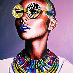 “Acoco” (2023) von Nana Artamonova, Öl auf Leinwand