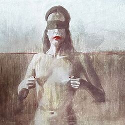 Erotische Ölmalerei "Secret boundaries" (2025) von Igor Shulman