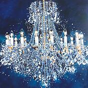 Prunkvolles Ölgemälde "Chandelier #9. Harmony." (2025) von Igor Shulman