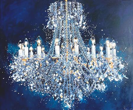 Prunkvolles Ölgemälde "Chandelier #9. Harmony." (2025) von Igor Shulman