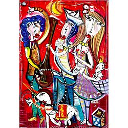"E' Bello il Divertimento" (2025) von Alessandro Siviglia, Acryl auf Leinwand