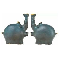 Skulpturenpaar "Ottifanten - in Love" von Otto Waalkes, Jubiläums-Edition in Bronze