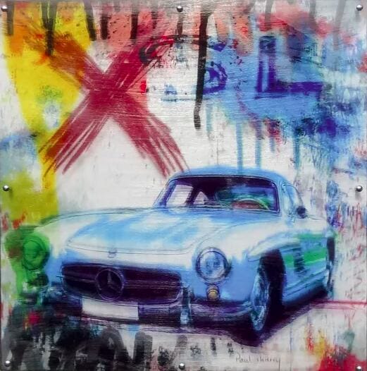 &quot;Mercedes&quot; (2017) by Paul Thierry, limited monotype on acrylic glass