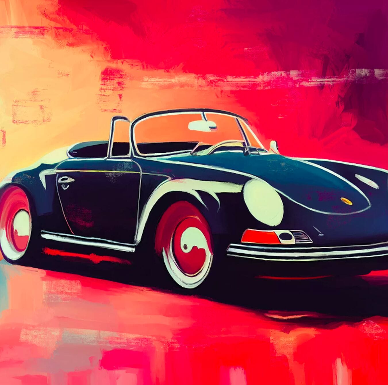 „Porsche 356 Speedster“ (2022) von Holger Mühlbauer-Gardemin