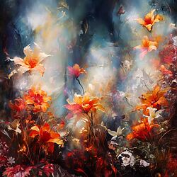 Mixed-Media Illustration "Fuel My Fire" (2023) von Teis Albers