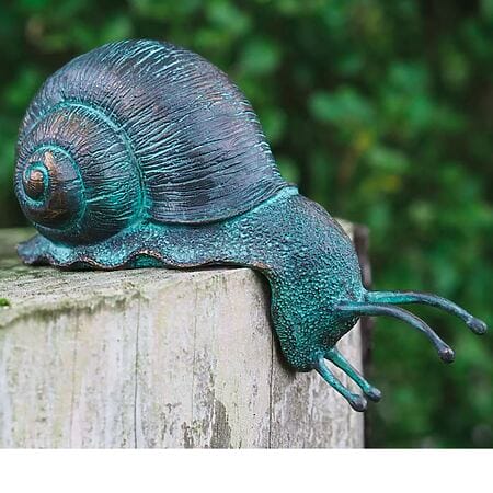 Sculpture de jardin en bronze "Snail Pauline"