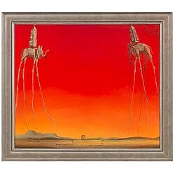 "Les Éléphants" (1948) von Salvador Dalí, limitierte Reproduktion