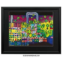 Friedensreich Hundertwasser: "Die dritte Haut", veredelte Reproduktion
