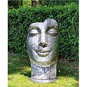 Wetterfeste Gartenskulptur "Büste Le Rêve" aus Metall