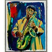 "Sonny Rollins" von Jürgen Born, limitierte Giclée Fine Art Print Edition