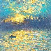 Maritimes Ölgemälde "Evening" (2022) von Dmitry Oleyn