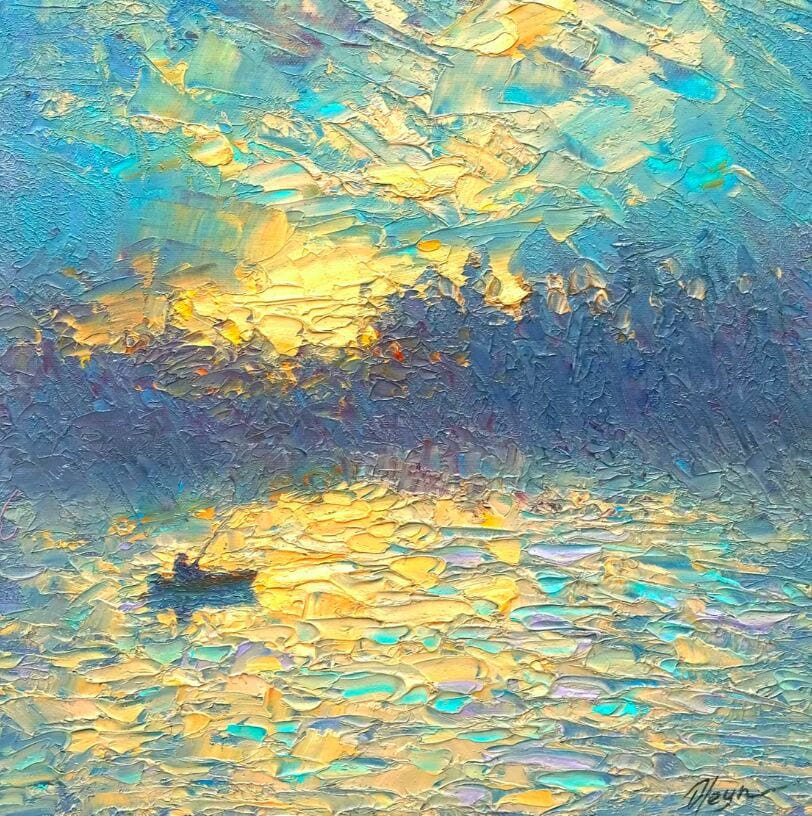 Maritime oil painting &quot;Evening&quot; (2022) by Dmitry Oleyn