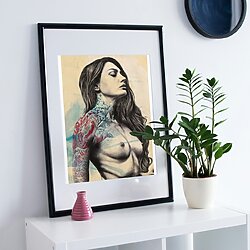 Stilisierte Aktzeichnung "This Is Mine" (2024) im Street Art Stil, von Marco Paludet