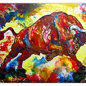gordito-stiergemaelde-stierbild-gemalt-acrylbild-stier-bunt-rot-xxl-150×100-cb1cecdb