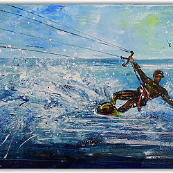 Browse art Kitsurfer 1 Painting Sports Pictures Canvas Painting Abstract Modern