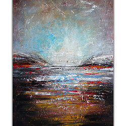 Vagues océaniques, peinture de paysage abstrait, maritime, mer