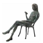 Bronzeskulptur "In Gedanken an Dich" von Valerie Otte
