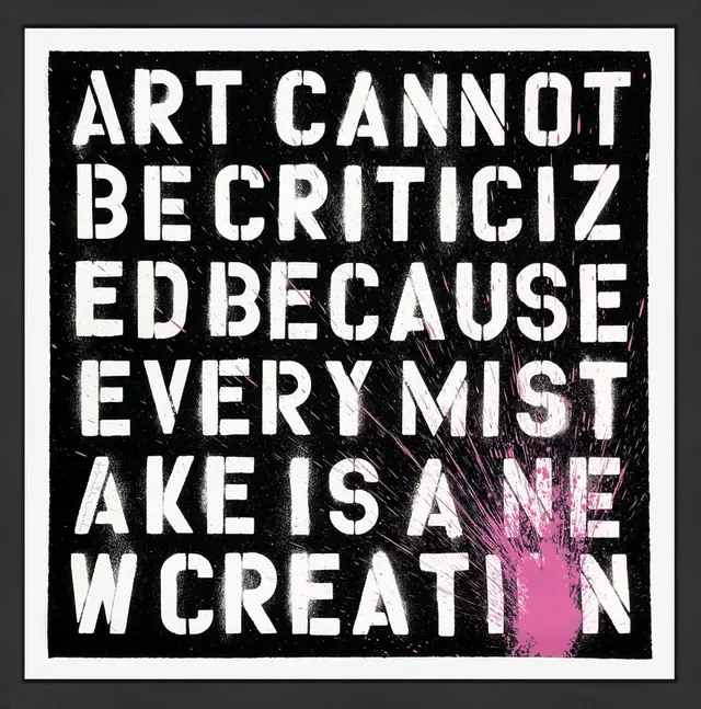 &quot;Keep Creating - Pink&quot; (2011) by Mr. Brainwash, limited screen print on paper⁣ ⁣ Copyright: @Mrbrainwash @Singulätofficial⁣⁣ ⁣ Title: &quot;Keep Creating - Pink&quot; (in): Mr. Brainwash (France) ⁣ Medium: Sieve print on paper. Limited edition: Pop Art, Street Art, Urban Art⁣ Motif (E): Typography, Graffiti⁣ Dimensions: 90 W x 90 H cm (undamaged) ⁣ The work and the certificate of authenticity are hand signated by the artist. Free return⁣ ⁣ #keepcreating #Creativelive #Colorworld #streetAdddicted #Mrbrainwash #Urbanarts #originalart #graffporn #discover portrait #Popartlover #contemporanyart #streeTartandgraffiti #arteurbana #urbanartist