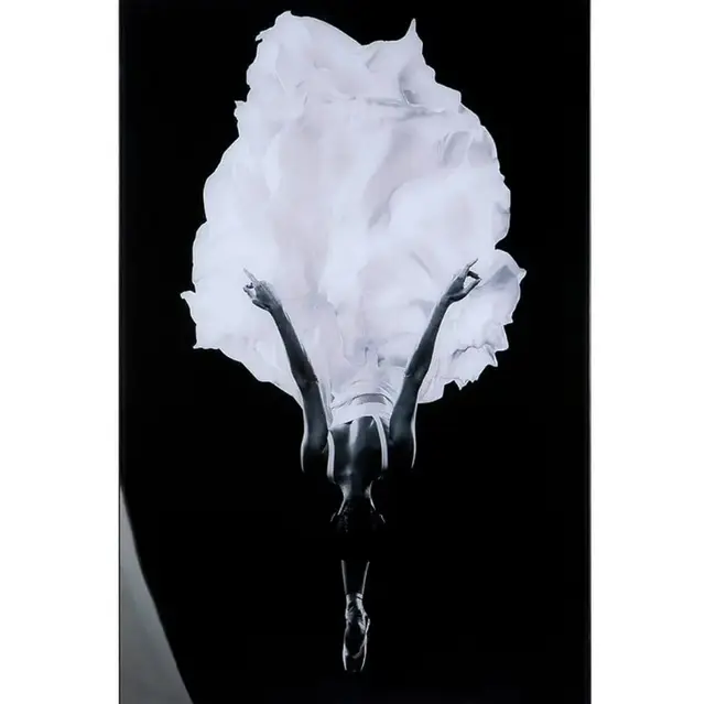 Modern acrylic image &quot;Ballerina in black and white&quot;, high-quality aluminum frame⁣ ⁣ A ballerina is shown here in a graceful and characteristic attitude. The figure, held in black and white with shades, arouses interest in the viewer and holds the moment. ⁣ ⁣ Details on the image: ⁣ Image &quot;Ballerina&quot; in black/white⁣ equipped with an elegant aluminum frame for the suspension⁣ including assembly material (hook, screw, dowel) ⁣ The acrylic image is available in our decor &amp; design shop. #Portraitartist #contemporaryartist #contemporaryreism #modernekunst #ballerina #acrylbilder #buyart #kunst buy #Acryliconcanvas #acrylic painting #wanddeko